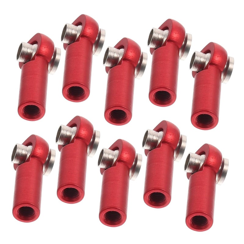 Red Aluminium Tie Rod Ball Head Ends For RC Cars Crawler Buggy Models - Image 1